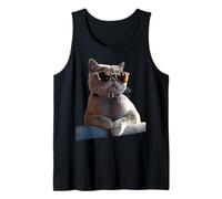 Gato Británico de Pelo Corto British Shorthair Gatos Camiseta sin Mangas