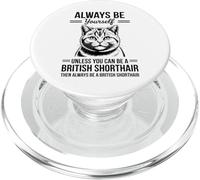 Gato británico de Pelo Corto Divertido británico de Pelo Corto PopSockets PopGrip para MagSafe