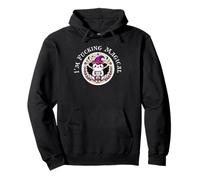 Gato bruja kawaii lindo como divertido sarcástico brujo atrevido Sudadera con Capucha