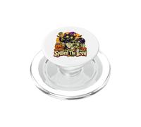 Gato Brujo de Halloween Spilled The Brew PopSockets PopGrip para MagSafe