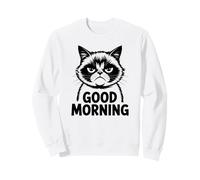 Gato Buenos días Mal Humor Sudadera
