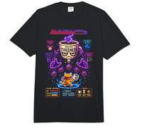 Gato Café Gamer Pixel Art Batalla Boss Retro Comfort Colors Adult Heavyweight T-Shirt
