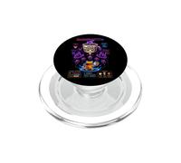 Gato Café Gamer Pixel Art Batalla Boss Retro PopSockets PopGrip para MagSafe