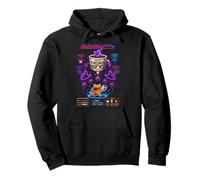 Gato Café Gamer Pixel Art Batalla Boss Retro Sudadera con Capucha
