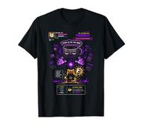 Gato Cafeína Pixel Art RPG Gracioso Fan Café Camiseta