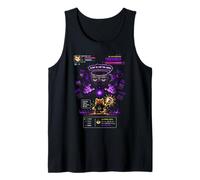 Gato Cafeína Pixel Art RPG Gracioso Fan Café Camiseta sin Mangas