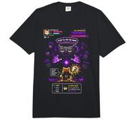 Gato Cafeína Pixel Art RPG Gracioso Fan Café Comfort Colors Adult Heavyweight T-Shirt
