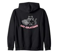 Gato Cálculos Matemáticas Ecuaciones Álgebra Geometría Felino Sudadera con Capucha