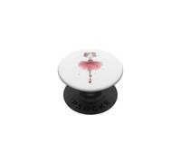 Gato caprichoso Bailarina Acuarela Baile Gatito PopSockets PopGrip Adhesivo