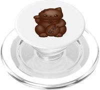 Gato Chocolate Lindo Gato Neko Japonés Lucky Cat Lover PopSockets PopGrip para MagSafe