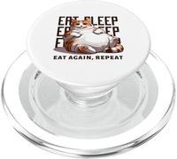 Gato Chonky Come Dormir Comer de Nuevo Repetir Felino Divertido PopSockets PopGrip para MagSafe