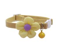 Gato Collar Flower, Adjustable Kitten, 11,81 x 0,39 x 1,57 pulgadas, Necklace con campana cute floral, portátil Pet Accessory for gatos, perros, Puppies Daily Wear Decor for Small Pets
