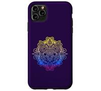 Gato Colorido Mandala Yoga Meditación Gatos Carcasa para iPhone 11 Pro MAX