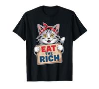 Gato come el rico gracioso Camiseta