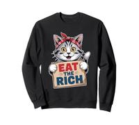 Gato come el rico gracioso Sudadera