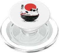 Gato Comiendo Ramen Desplazamiento Smartphone Japón Anime Gato Meme PopSockets PopGrip para MagSafe