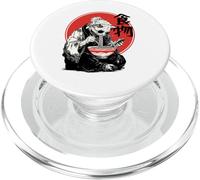 Gato Comiendo Ramen Desplazamiento Smartphone Japón Anime Gato Meme PopSockets PopGrip para MagSafe