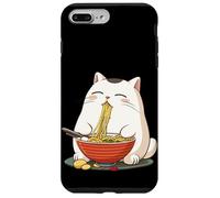 Gato comiendo ramen, quién necesita palillos, NomNom Carcasa para iPhone 7 Plus/8 Plus