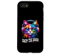 Gato con auriculares Drop the Bass EDM DJ Rave Design Carcasa para iPhone SE (2020) / 7 / 8