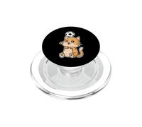Gato con fútbol PopSockets PopGrip para MagSafe