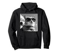 Gato Con Gafas De Sol En La Gran Mezquita De Santa Sofía Sudadera con Capucha