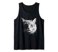 Gato con Palillo Divertido Matón Gángster Meme Camiseta sin Mangas