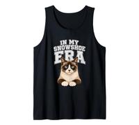 Gato con Raquetas de Nieve en mi era de Raquetas de Nieve Dueño de la Raza Mamá Papá Camiseta sin Mangas