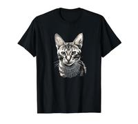 Gato con Ruth Bader Ginsburg Collar RBG Camiseta gráfica económica, Hombre, Negro, S