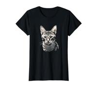 Gato con Ruth Bader Ginsburg Collar RBG Camiseta gráfica económica, Mujer, Negro, S