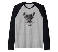 Gato con Ruth Bader Ginsburg Collar RBG Camiseta Manga Raglan