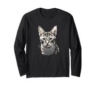 Gato con Ruth Bader Ginsburg Collar RBG Manga Larga