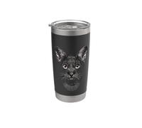 Gato con Ruth Bader Ginsburg Collar RBG Vaso térmico de acero inoxidable de doble pared