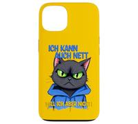 Gato con una presión ocular gruñona - ich kann auch nett 1 Carcasa para iPhone 13