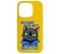 Gato con una presión ocular gruñona - ich kann auch nett 1 Carcasa para iPhone 14 Pro