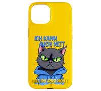 Gato con una presión ocular gruñona - ich kann auch nett 1 Carcasa para iPhone 15