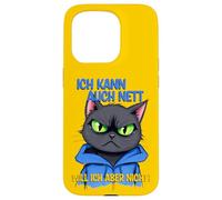 Gato con una presión ocular gruñona - ich kann auch nett 1 Carcasa para iPhone 15 Pro