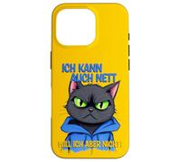 Gato con una presión ocular gruñona - ich kann auch nett 1 Carcasa para iPhone 16 Pro