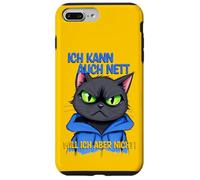 Gato con una presión ocular gruñona - ich kann auch nett 1 Carcasa para iPhone 7 Plus/8 Plus