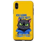 Gato con una presión ocular gruñona - ich kann auch nett 1 Carcasa para iPhone XS Max