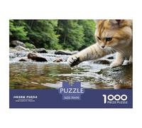 Gato corto de capa gradual de oro 1000 Pièces Puzzles Pour Adultes Et Enfants À Partir De 14 Ans Sur Le Thème De mascota Animal Qualité Supérieure Défi Jouets Loisir Détente Écologique 70x50cm/1000pcs