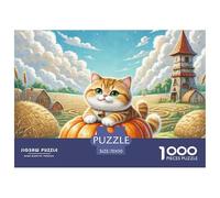 Gato Corto de Capa Gradual de Oro 1000 Pièces Puzzles Pour Adultes Et Enfants Mascota Animal Premium Quality Difficile Et Stimulant Activité Familiale Parfaite Art Classique 70x50cm/1000pcs