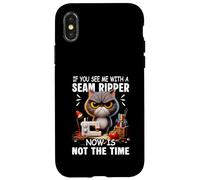 Gato cosiendo «You See Me with a Seas Ripper», Ahora no es el Momento Carcasa para iPhone X/XS
