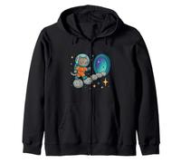 Gato cósmico Astral Pathway Walker Sudadera con Capucha