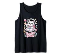 Gato cósmico dulce y estelar Kawaii Camiseta sin Mangas