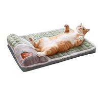 Gato Cushion - 60 x 40 cm - Máquina Washable Plush Pet Mat | Anti Slip Dog Pad, Warm Back Support Bed for Travel Shelter Balcony RV Kennel and Floor Use