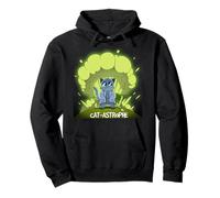 Gato de Anime Cat-Astrophe Funny Scientist Sudadera con Capucha