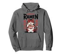 Gato de Anime Kawaii Funny Cat Ramen «Powered by Ramen» Sudadera con Capucha
