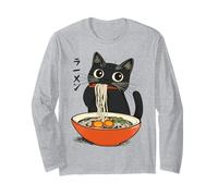 Gato de Anime Kawaii Funny Cat Ramen «Retro Cartoon Cat» Manga Larga