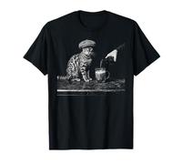 Gato de Bengala Bebiendo Cerveza Meme Gato Divertido Camiseta