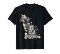 Gato de Bengala con Mariposa Camiseta